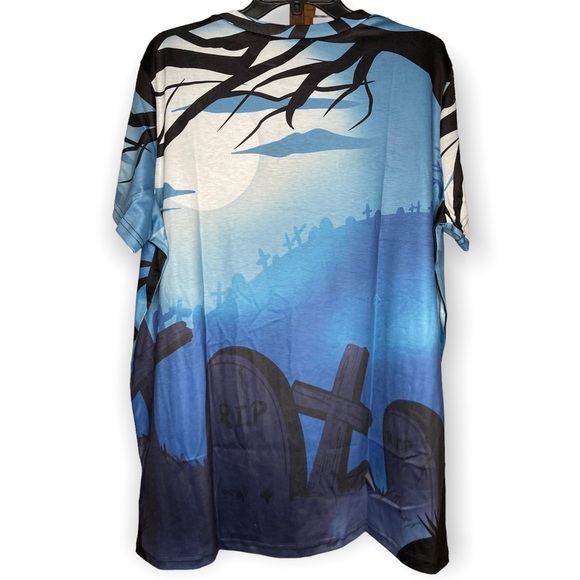 The Grave Girls Casting Mischief M Medium Oversized Graphic Tee Graveyard - Picture 3 of 4